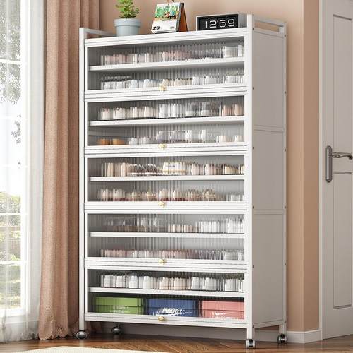 鞋柜家用门口防尘入户玄关收纳超大容量室内楼道一体多层简易鞋架