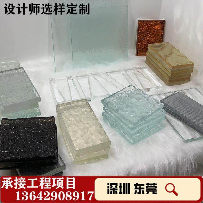 定制压花艺术玻璃隔断屏风客厅装饰雕刻磨砂工艺酒店简约玄关轻奢