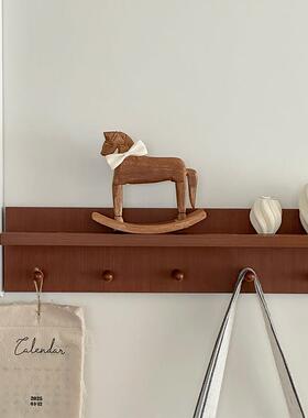 中古摆件手工木马法式高级感装饰摆件拍照道具桌面玄关装饰品礼物