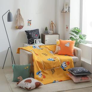 工厂定制抱枕被子两用靠垫枕办公室午睡空调夏凉被沙发汽车折叠毯