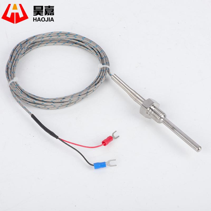 WRN291K型探头式热电偶温度传感器 WZP291PT100热电阻4分2分螺纹