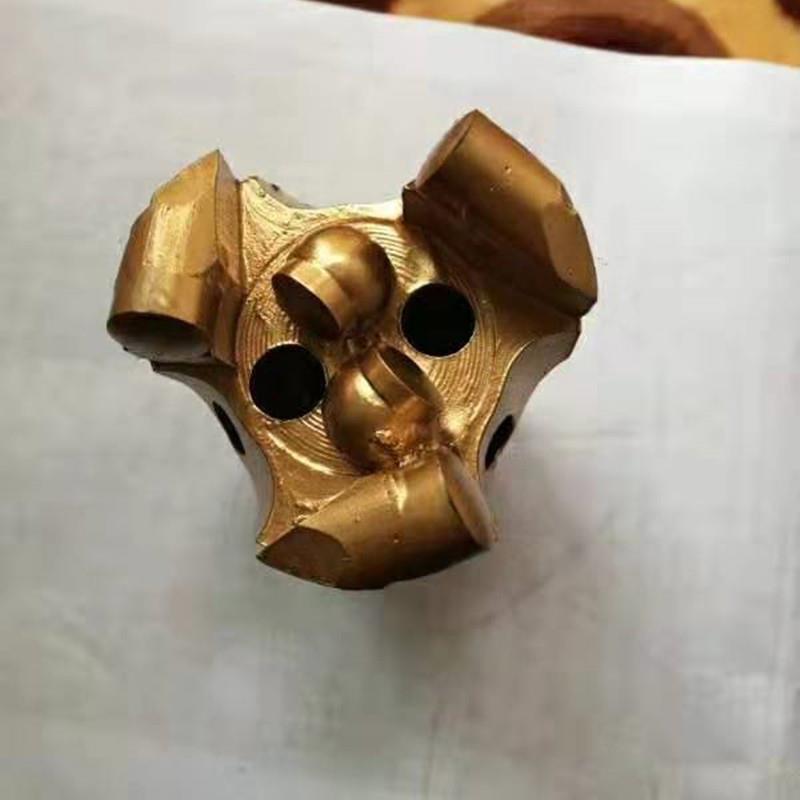 复合片钎头 三翼锚杆钻头 金刚石锚杆钻头 42mm高效螺旋塔式钻头