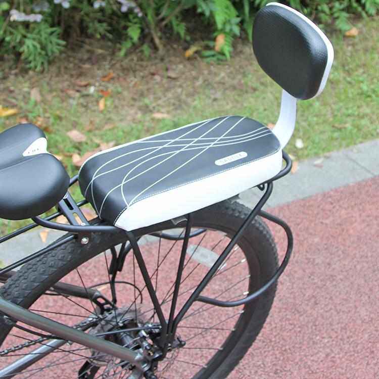 山地自行车儿童安全后座垫载人坐垫舒适座凳加厚加宽螺丝舒适座椅