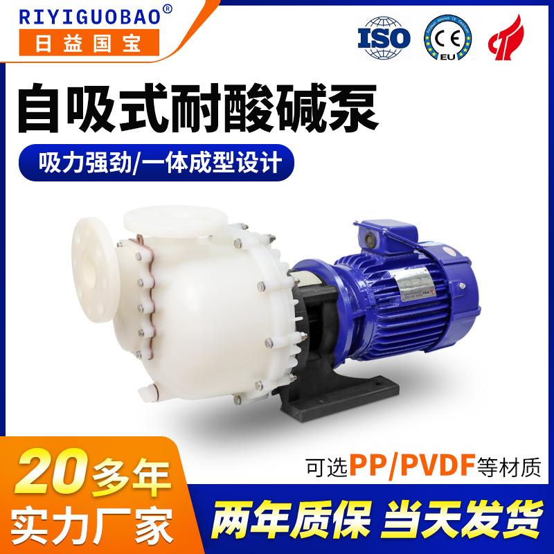 KB化工耐腐蚀耐酸碱自吸泵PP/PVDF化学溶液大头自吸泵