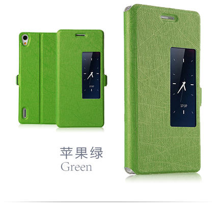 华为p7手机套男士智能翻盖式皮套开窗保护套华为p7手机壳女保护壳