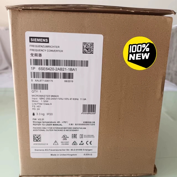6SE6420-2AB21-1BA1西门子全新MM420变频