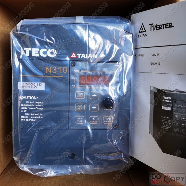 全新 东元台安变频器N310-4005-S3X C三相380V 3.7KW 替代N2-405.