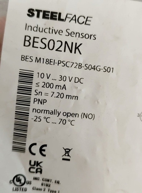 巴鲁夫 BES02NK，BES M18EI-PSC72B-S