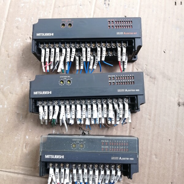 议价三菱PLC远程模块AJ35TB2-16D接线端子，二手拆机，