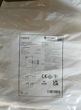 【议价】II2H018威格勒传感器接近开关I12H018未拆封原