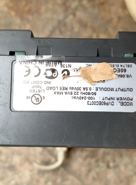 中达DVP60EC00T3，实物，功能包好，一手拆机