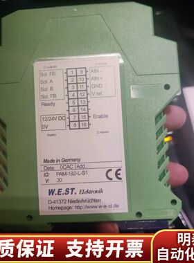W.E.S.T比例放大器PAM-192–L–S1.询价