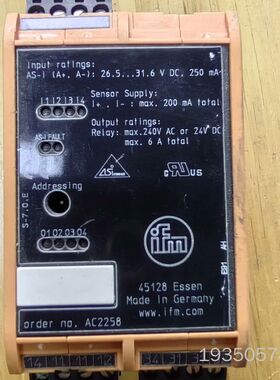 AC2258 45128易福门IFM控制器ASI模块，详谈