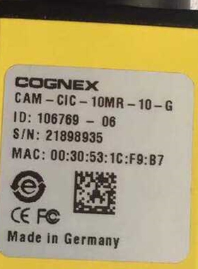 康耐视COGNE  CAM-CIC-5000-20-G   CAM-CIC-10MR-10-G