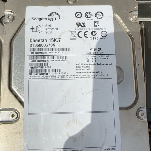 【议价】希捷ST3600057SS  600g 15K  SAS