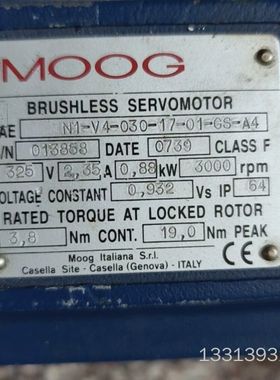 N1-V4-030-17-01-GS-A4穆格伺服电机，议价也可维修