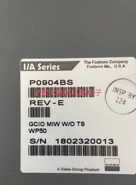P0904BS P0904FH P0904HA FOXBORO福克斯波罗子控制卡