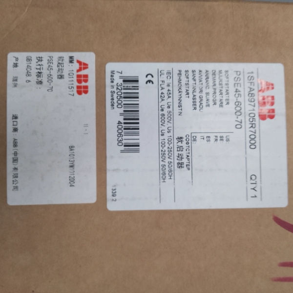 ABB 软启动器 PSE45-600-70