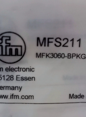 IFM易福门传器MFS211