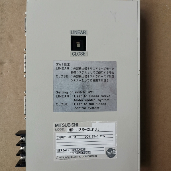 拆机MITSUBISHI驱动器MR-J2S-CLP01，成色