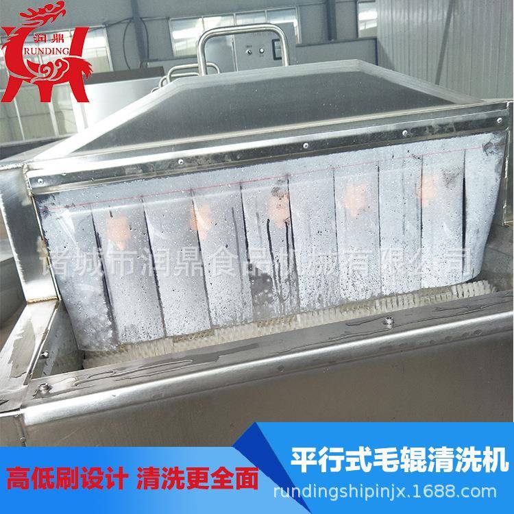 品加工清洗润鼎不锈钢产设备 生蚝蛎清洗去杂机牡 优质海毛辊刷清