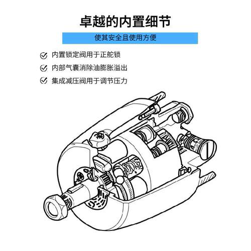 厂供家直船外机向液压方向700HP方型700H液压泵船用液机压转器舷