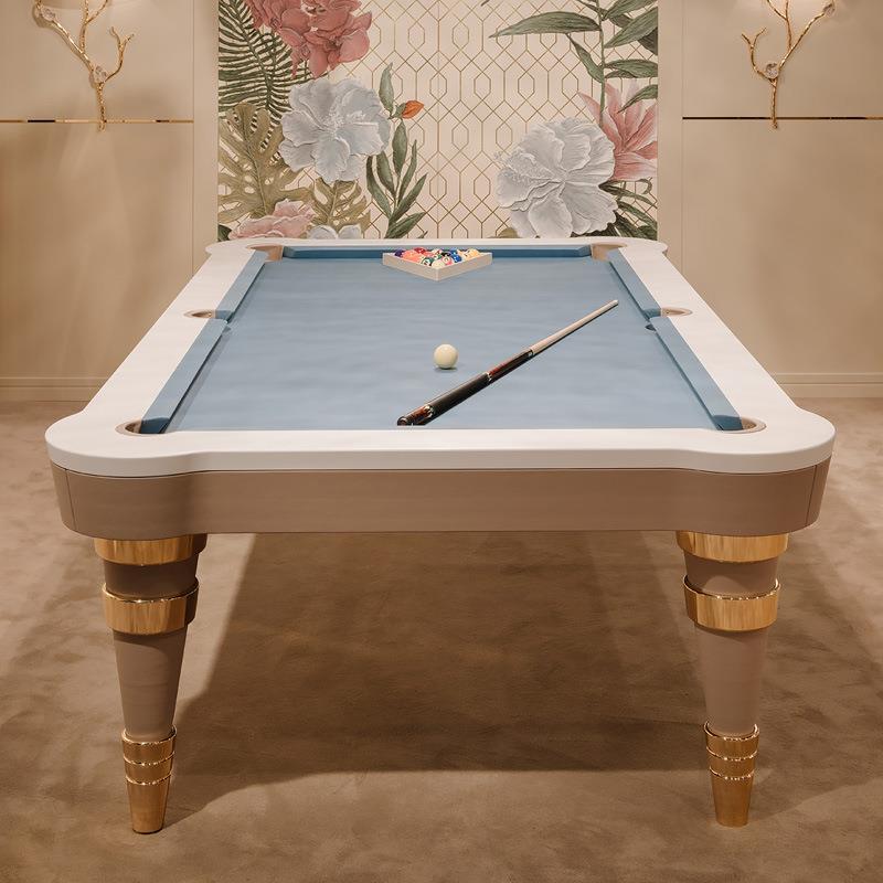 特蕾莎轻奢家用台球桌标准成人桌球台美式黑八花式九球高端！
