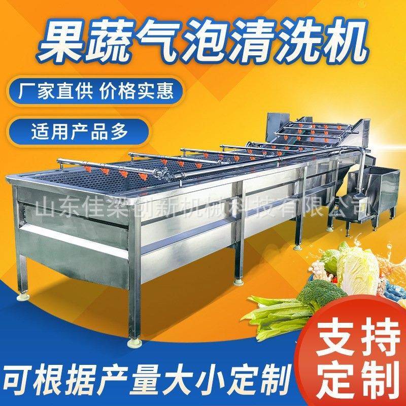 全自动果蔬气泡清洗机多功能洗菜机叶菜类菠菜水果鼓泡式清洗机
