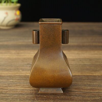 苏工紫铜香炉香道香瓶贯耳瓶炉瓶三事打香篆工具配件桌面花瓶厂价