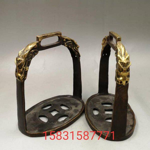 热卖纯铜马镫 马术用品 马匹装备 影视道具 内蒙防滑安全马具配件