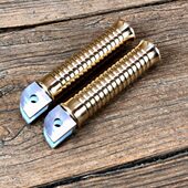 轻骑大韩晓星GV300S黄铜抛光脚踏板黄铜脚踏复古改装 脚蹬条纹