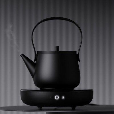 小坐现代简约电陶炉泡茶烧水壶煮茶家用静音小型高端蒸茶壶煮茶器