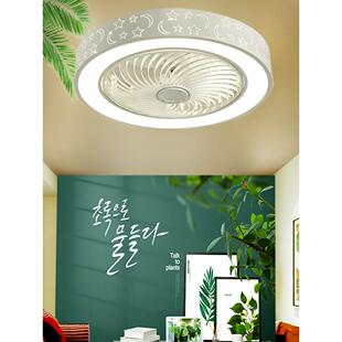 吸顶风扇灯餐厅卧室隐形书房电风扇灯家用现代简约吊顶一体吊扇灯