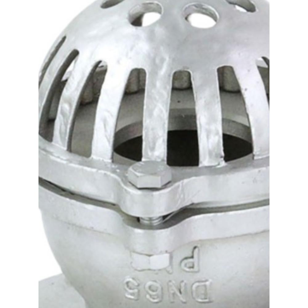 304不锈钢丝扣底阀H12W-6P水泵吸水止回阀升降式底阀H42W法兰底阀