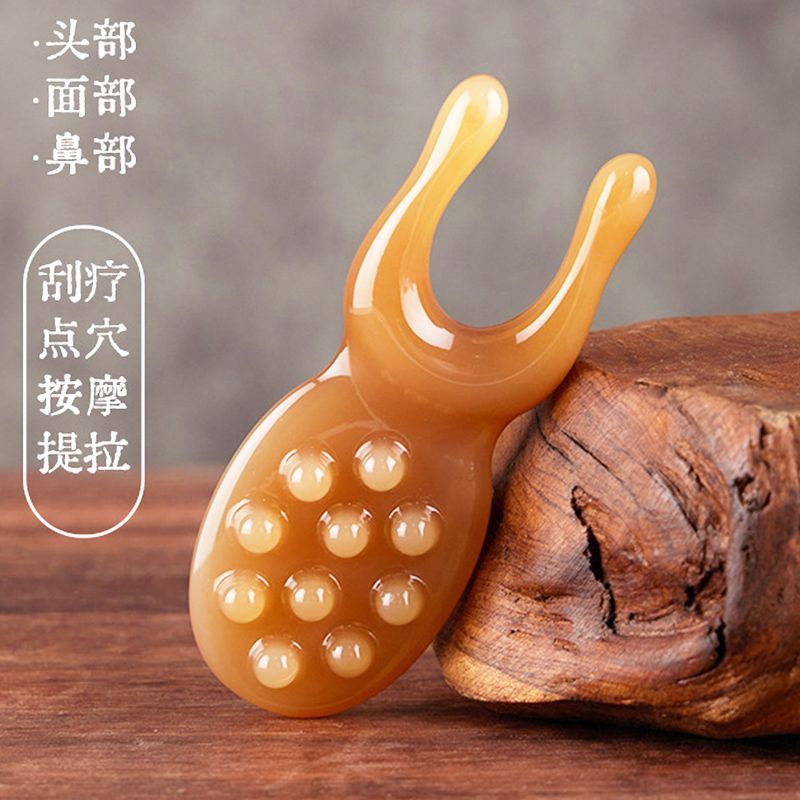 刮鼻器鼻梁按摩神器面部刮痧点穴