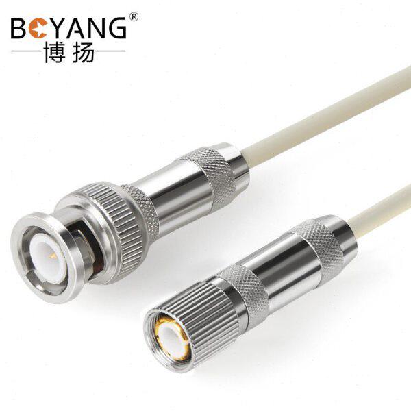博扬2M跳线BNC-L9 2M兆E1接头成品跳线syv-75-2-1同轴电缆DDF10米
