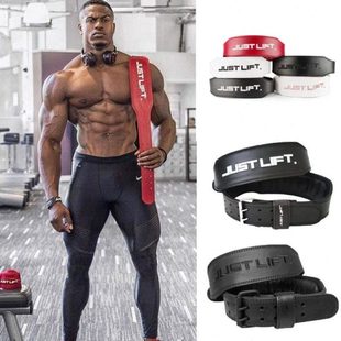 just lift熊猫哥牛皮腰带深蹲健身健美腰带牛皮护腰硬拉专业男女