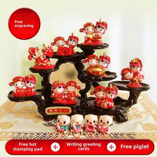 结婚礼物送新人闺蜜哥哥姐姐新婚礼品女新娘实用高档创意婚房摆件