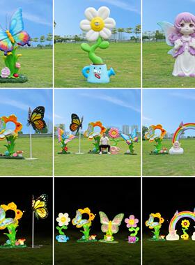 户外模拟蝴蝶雕塑园景观装饰幼儿园房地产公园庭院园林装饰