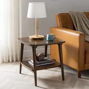 全实木沙发边几客厅角几简约小茶几边桌家用侧边柜小桌子北欧方几