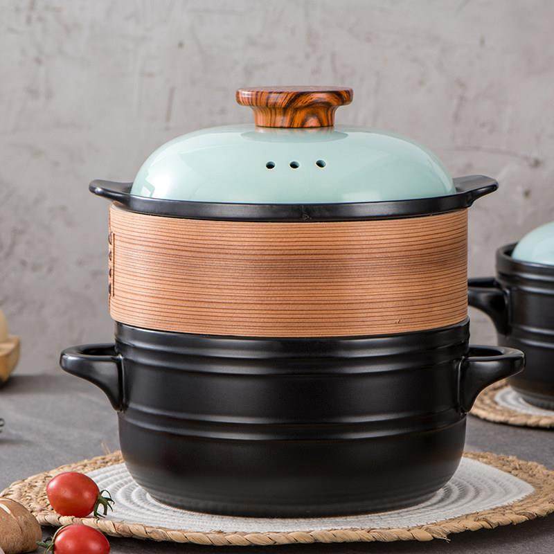 多功能汤锅蒸锅一体家用小笼包小型砂锅带蒸笼电磁炉专用明火通用,厨房/烹饪用具,蒸锅/蒸桶,淘宝优惠券,粉丝福利购,淘宝优惠卷