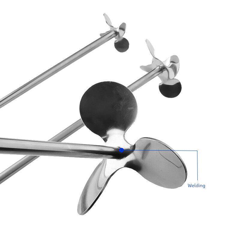 304/316不锈钢三叶四叶混合螺旋桨实验室搅拌机卡卡叶片螺旋桨混
