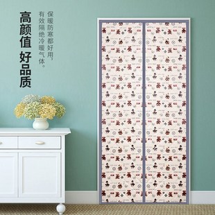 保暖防风卧室空调隔音挡风隔断帘卫生间防寒遮挡帘 入户棉门帘冬季