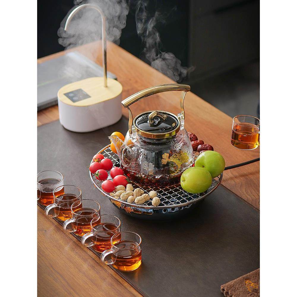 陶瓷电陶炉煮茶器烧水壶泡茶壶家用玻璃煮茶壶大功率小型茶炉普洱