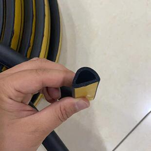 D型发泡密封条自粘橡胶EPDM三元乙丙胶条