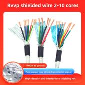 金环球电缆RVVP2芯3芯4芯5芯6芯7芯8芯0.3 0.5平方屏蔽线信号线