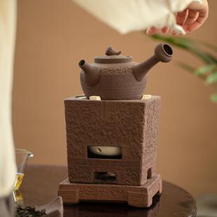 陶瓷煮茶壶家用取暖烤茶煮茶器复古中式 碳炉子煮茶套装 围炉煮茶