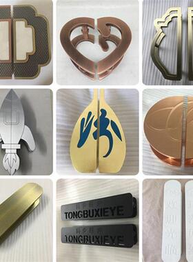 定制玻璃门拉手大门把手商标logo异形彷古大门酒店包间门把手定做