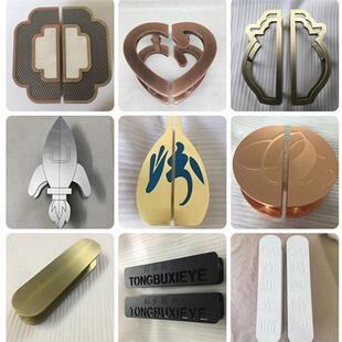 定制玻璃门拉手大门把手商标logo异形彷古大门酒店包间门把手定做