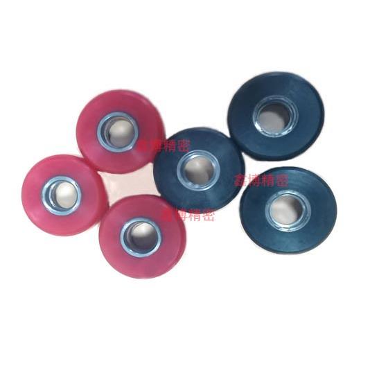 冠通自动送料机配件防震轮尼龙轮XT320XT212黑色胶轮红色胶轮
